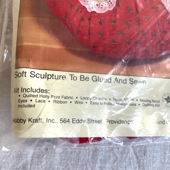 Vintage hobby Kraft craft kit Santa Mrs Claus door stoppers unopened - Picture 3 of 5